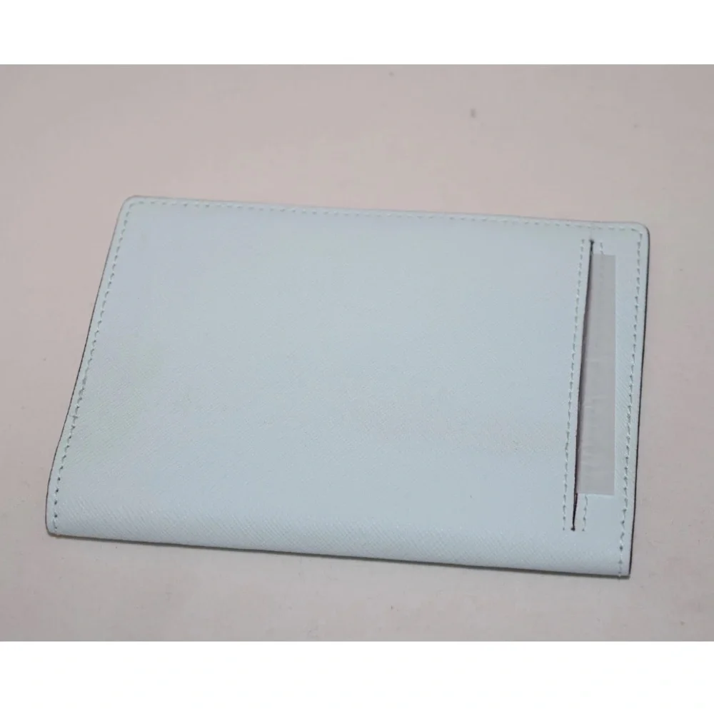 NWT KATE SPADE Passport Holder Leather Mikas Pond Island Waters